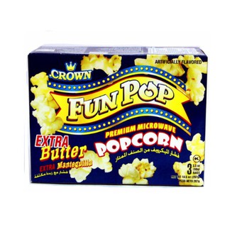 Ngô Nổ Vị Bơ Thêm Extra Butter hiệu Crown hộp 297gr