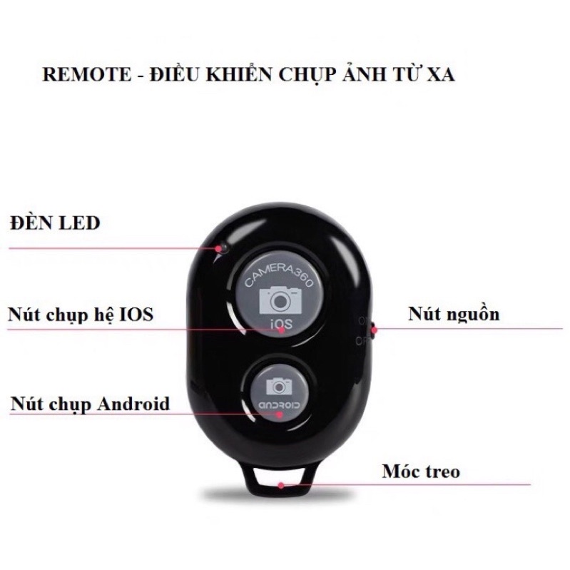 Remote Bluetooth Điều Khiển Chụp Hình Ảnh Tự Sướng Từ Xa - Remote Bluetooth Chụp Ảnh Di Động - Tee &amp; Mee