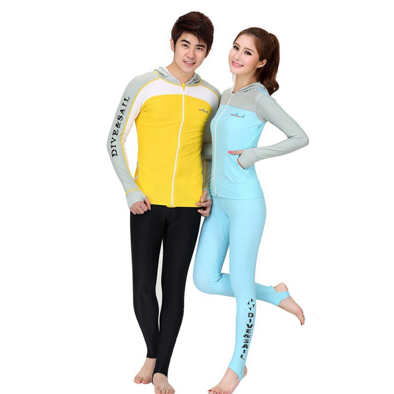 Quần legging nữ màu trơn UPF50+ phù hợp cho chèo thuyền/bơi/lặn | BigBuy360 - bigbuy360.vn