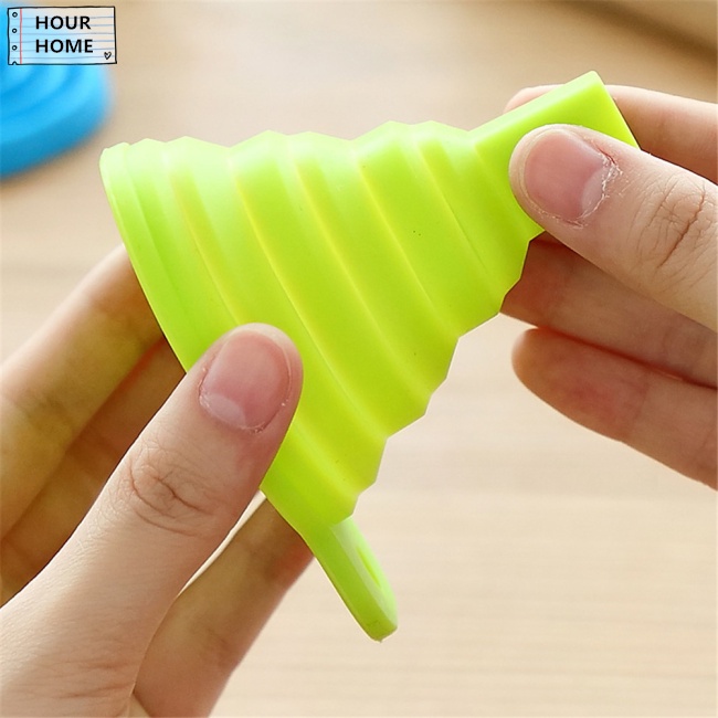 Phễu silicone cấp thực phẩm có thể gấp gọn