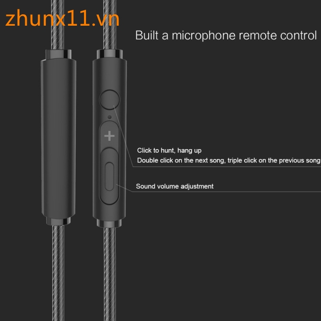 In-Ear 3.5mm for Apple Android Universal Phone Wired Call Sports Gaming Headset Line Control