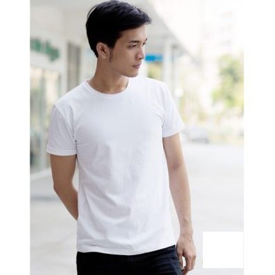 Áo Thun Nam Đen Trơn Chất Mịn Mát Hàn Quốc