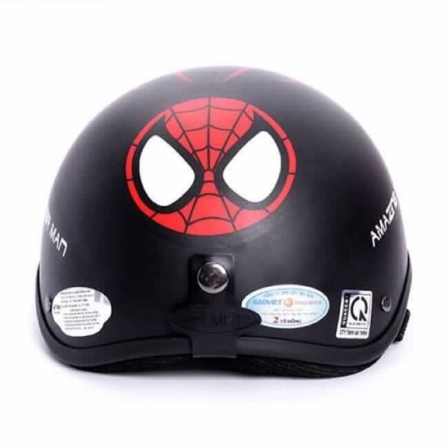 Combo nón 1/2 Spiderman kèm kính uv400