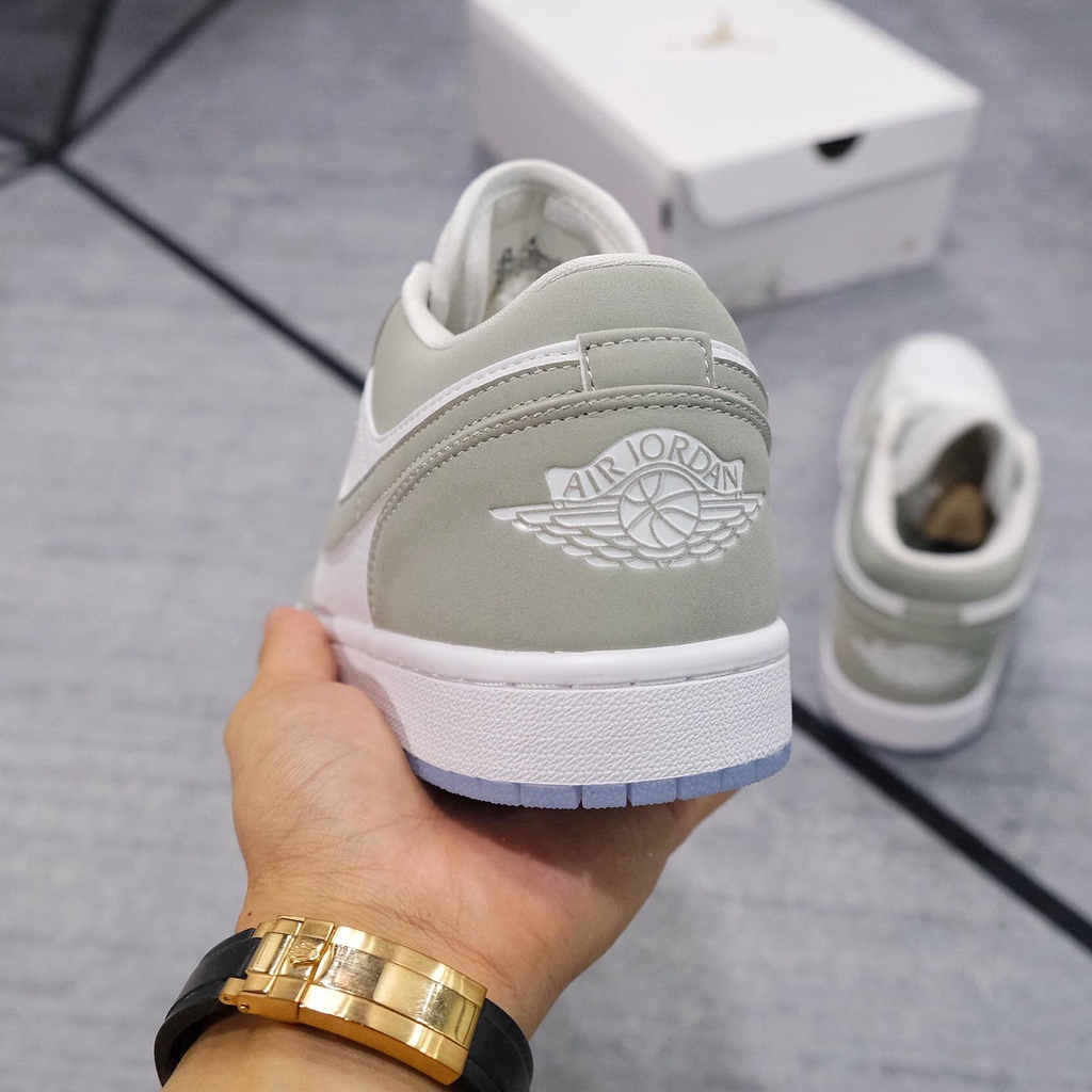 Giày jordan cổ thấp Xám, Jordan Low Wolf Grey full size nam nữ.Full phụ kiện. | BigBuy360 - bigbuy360.vn