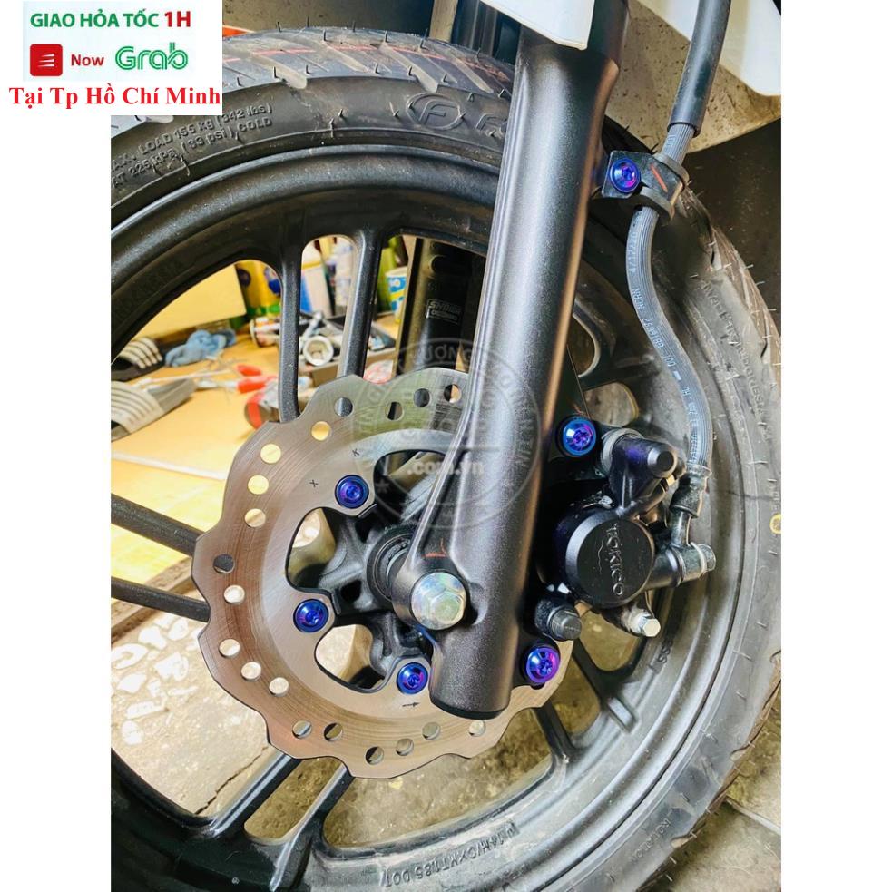 Ốc Đĩa Titan Gr5 6li15 Dù Mỏng Gắn Đĩa VARIO CLICK 150cc , AB 2020 2021 ... (giá 1 con)