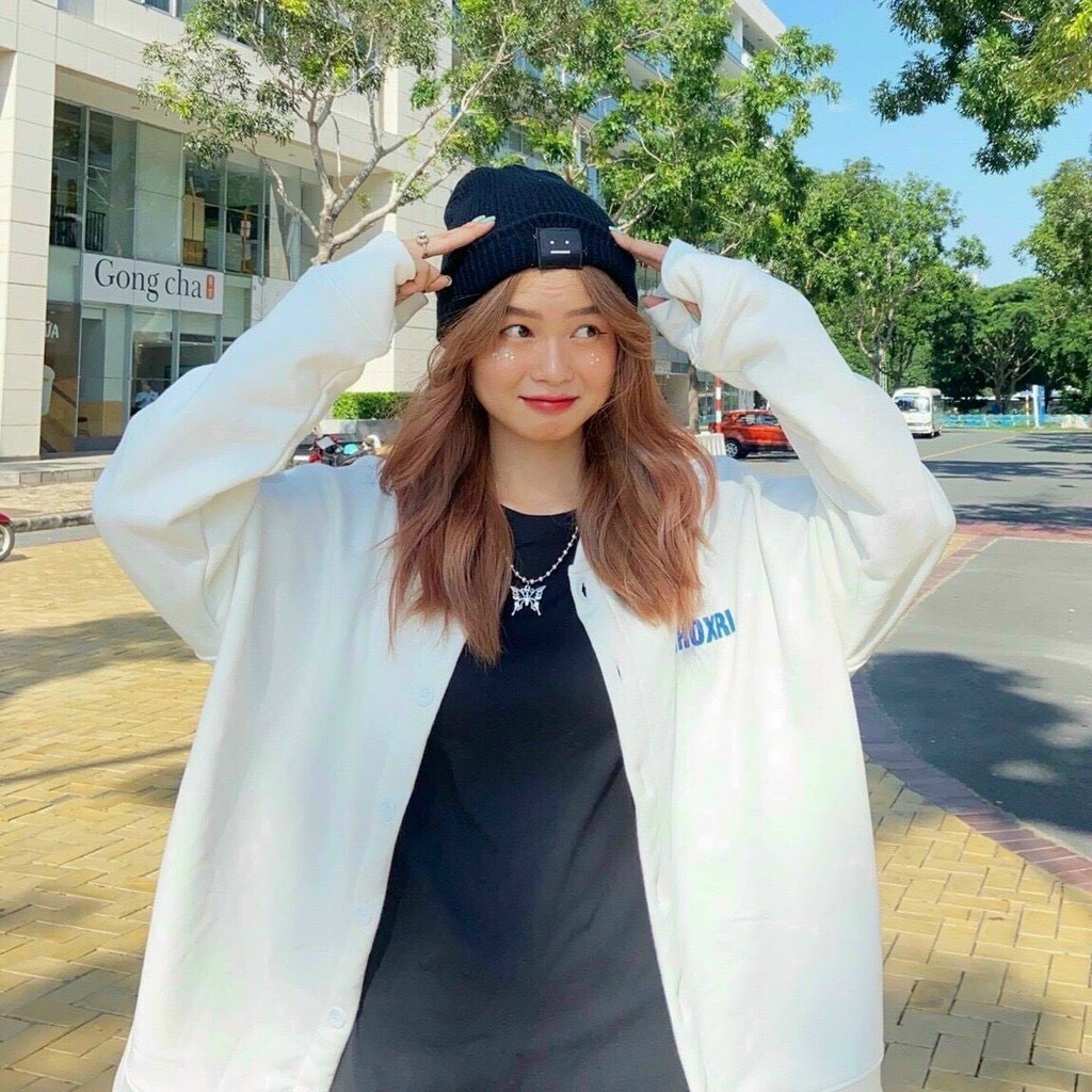 Áo khoác nỉ nút cardigan unisex form rộng Mặt Cười Smile nam nữ ulzzang Nam Anh 24 | BigBuy360 - bigbuy360.vn