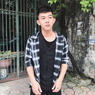 Áo Khoác Nhẹ Đũi Kẻ Caro Mẫu Mới Nhất - Màu Trắng