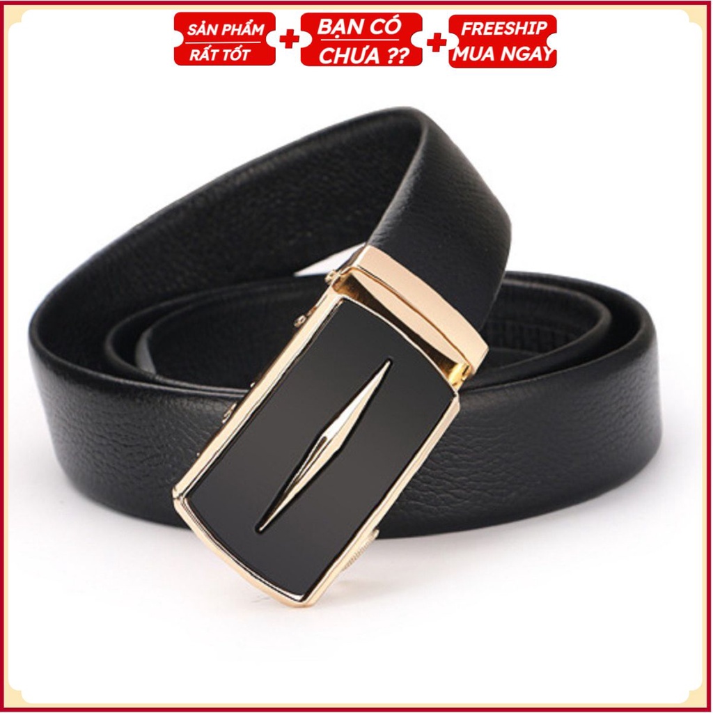 [Dây Lưng] Thắt Lưng Da Nam Hàng Hiệu Baellerry Cao Cấp. Dây Nịt Nam Da Bò Thật 100% Mạ Bạc Nam Tính Chính Hãng GC1961