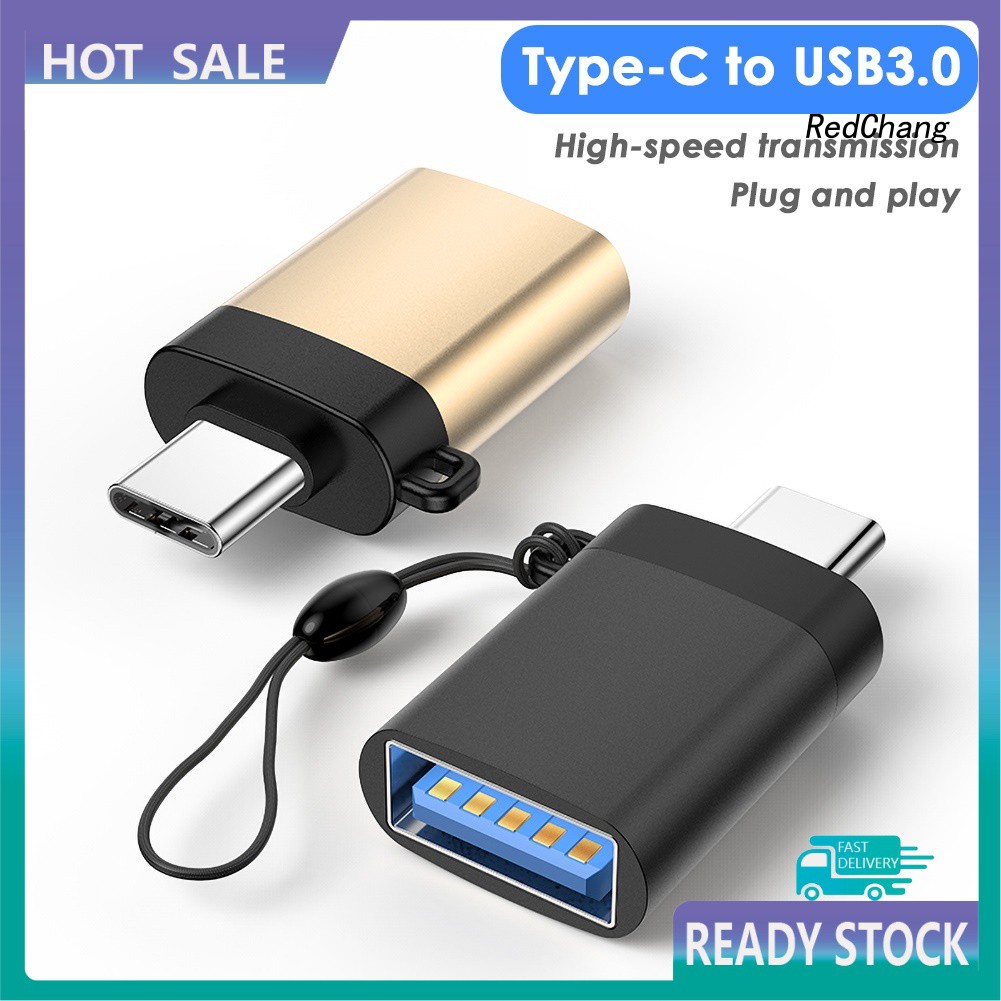 Đầu chuyển đổi cổng cắm USB 3.0 sang giắc cắm Type-C OTG đồng bộ hóa dữ liệu cho laptop