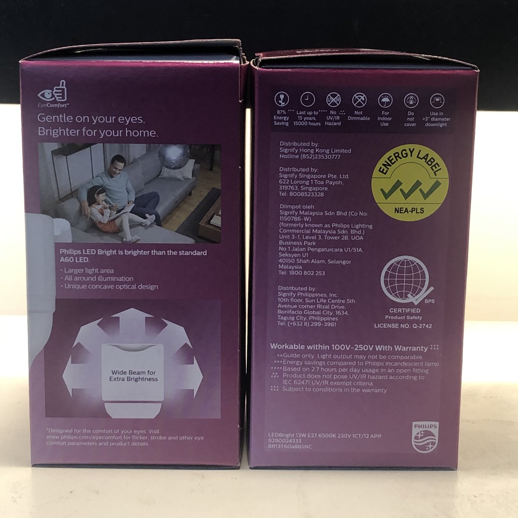 Bóng Đèn LEDBright PHILIPS 13W Lumen 900 E27 Ánh Sáng Trắng/Vàng Bảo Hành 2 Năm