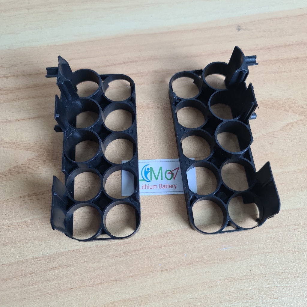 Combo 2 cái Khung giữ pin 10 cell. Chuyên dùng làm khuôn đóng khối pin makita 5s2p 10 cell chất liệu nhựa ABS - LIMO