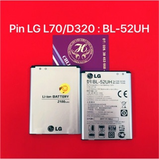 Pin lg bl-52uh của máy lg l70/l65/d320/d285...zin tm - mới 100%. cửa hàng lkđt trần huỳnh -581a nguyễn kiệm,p9,phú nhuận