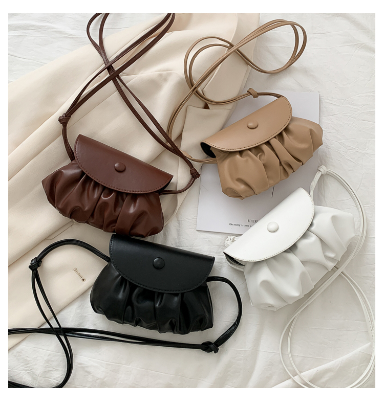 Túi Đeo Chéo JASMIN NOIR Kiểu Xếp Ly Nhỏ Nhắn Phong Cách Cổ Điển