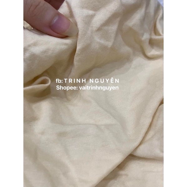 Vải Cotton Hè Be Đậm Hàng Xuất Dư