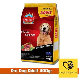 Thức ăn cho chó lớn Pro Dog Adult 400gr
