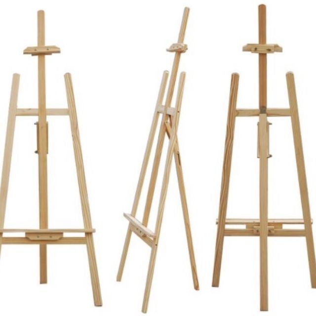 Giá Vẽ Gỗ Thông, Gấp Gọn 130cm, 150cm, 70cm Hỏa Tốc