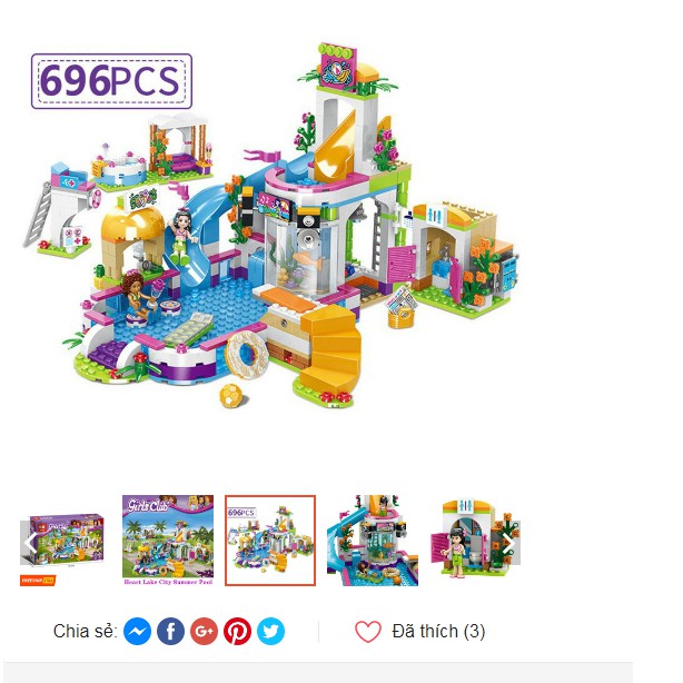 Bộ Lego Xếp Hình Friends Biệt Thự Của Andrea & Martina 76008 (696 Mảnh Ghép)- Legoxanh