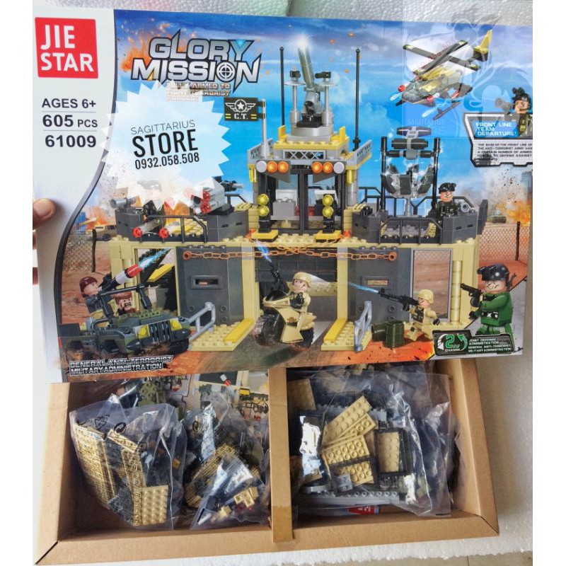 Lego Jiestar 61009 Lắp Ráp Pháo Đài Phòng Thủ Của Quân Đội - Glory Mission