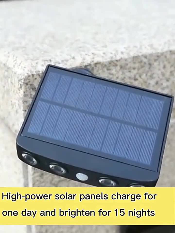 WELPUR Đèn  bóng LED năng lượng mặt trời chống nước ip65 cảm biến chuyển động dành cho sân vườn | BigBuy360 - bigbuy360.vn