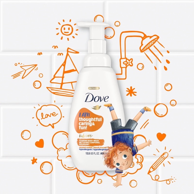 Sữa tắm Dove kids cho bé 1 set 3 chai