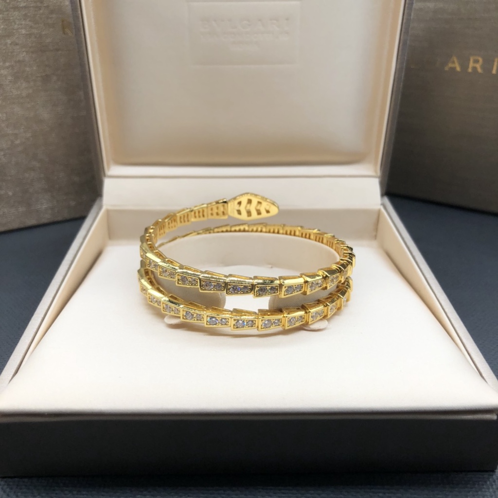 Vòng Tay Ba Lớp Hình Rắn Đính Đá Kim Cương Thời Trang Dành Cho Cặp Đôi