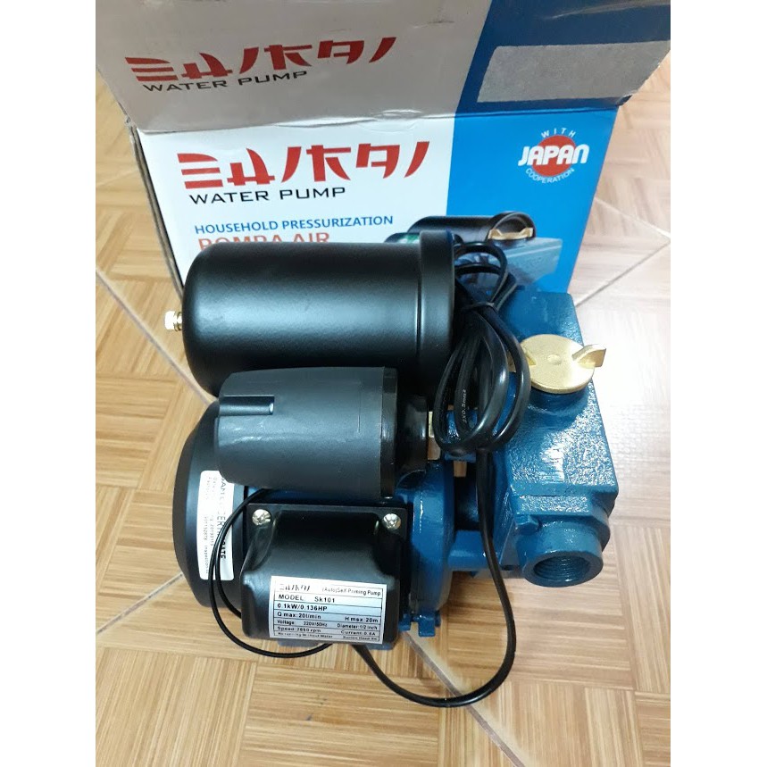 Bơm Tăng Áp mini Tự Động Shirai SK101 100w