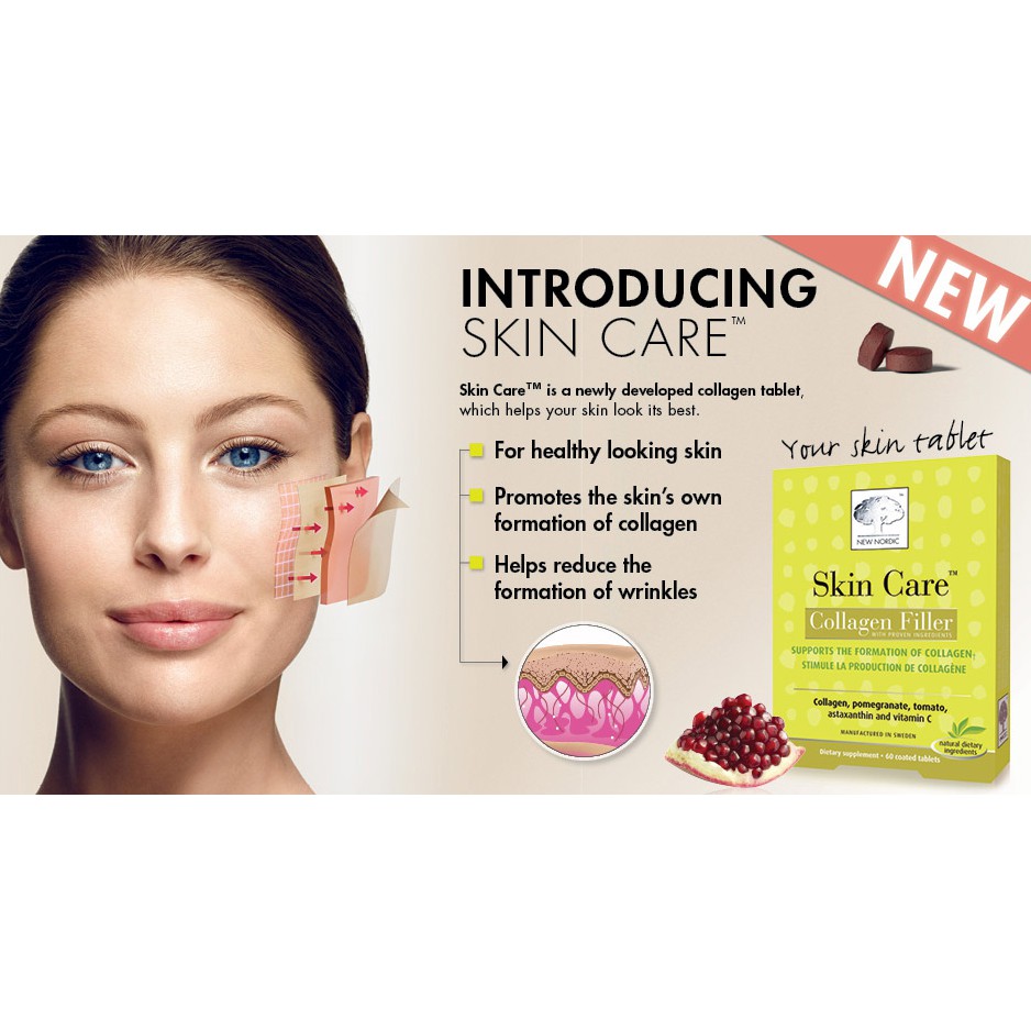{Nhập} SkinCare Collagen Filler – Hỗ trợ giúp da mịn màng, săn chắc và căng da, giảm nếp nhăn (60 viên)