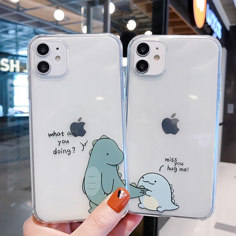 Ốp lưng iphone dino miss you trong suốt đủ mã từ 6/6plus/6s/6splus/7/7plus/8plus/xsmax/11/12/pro/max/plus/promax