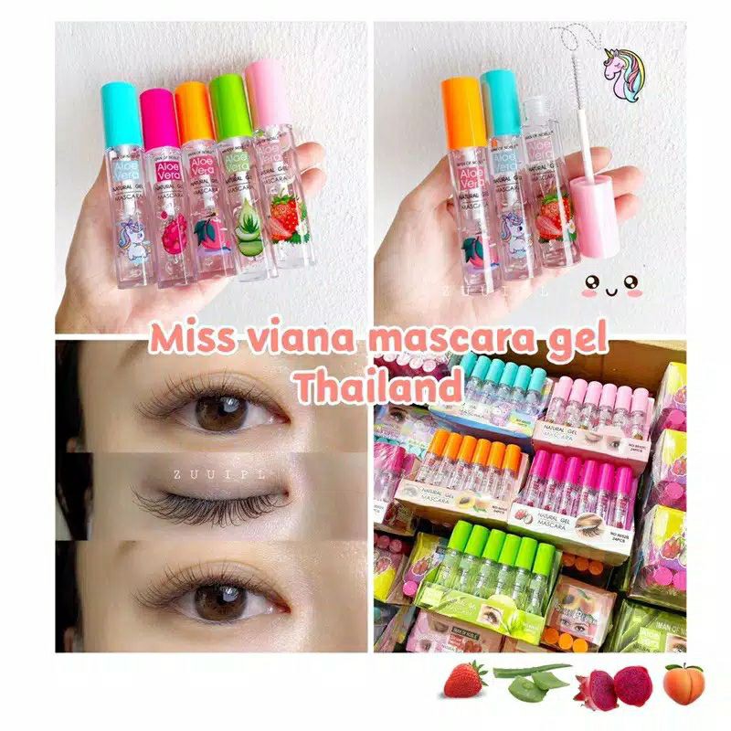 (hàng Mới Về) Mascara Làm Sạch Lông Mi Trong Suốt Phong Cách Thái Lan