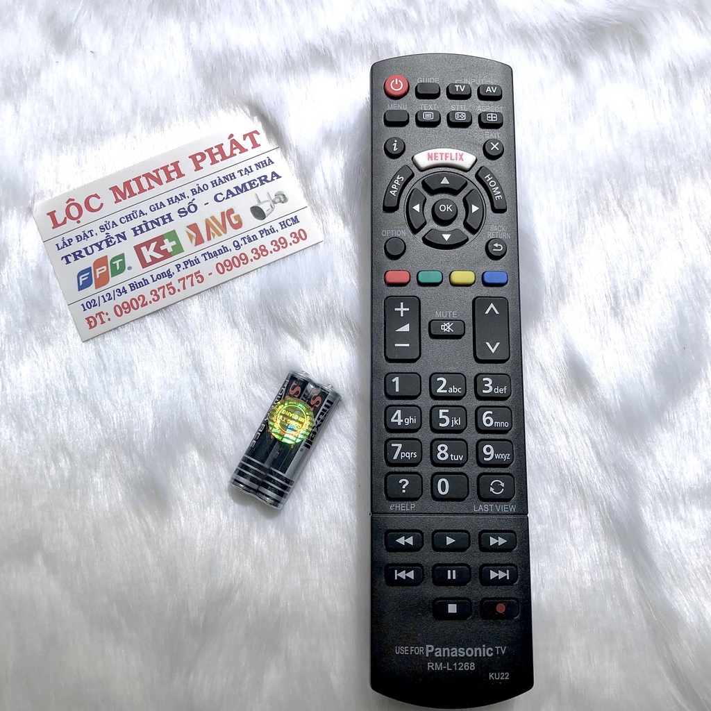 REMOTE ĐIỀU KHIỂN TIVI PANASONIC SMART HUAYU RM-L1268 GIÁ Tốt