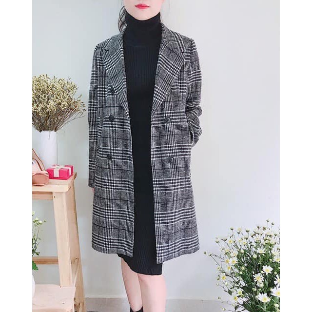 Áo khoác măng tô dáng dài phong cách | BigBuy360 - bigbuy360.vn