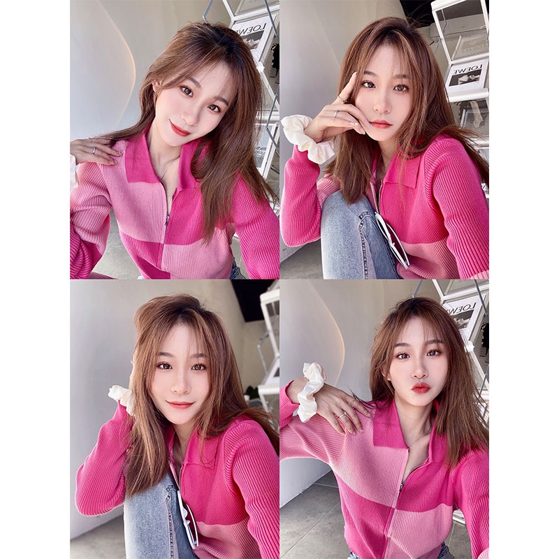 Áo Khoác cardigan Họa Tiết Sọc Caro Thời Trang Hàn Quốc Cho Nữ