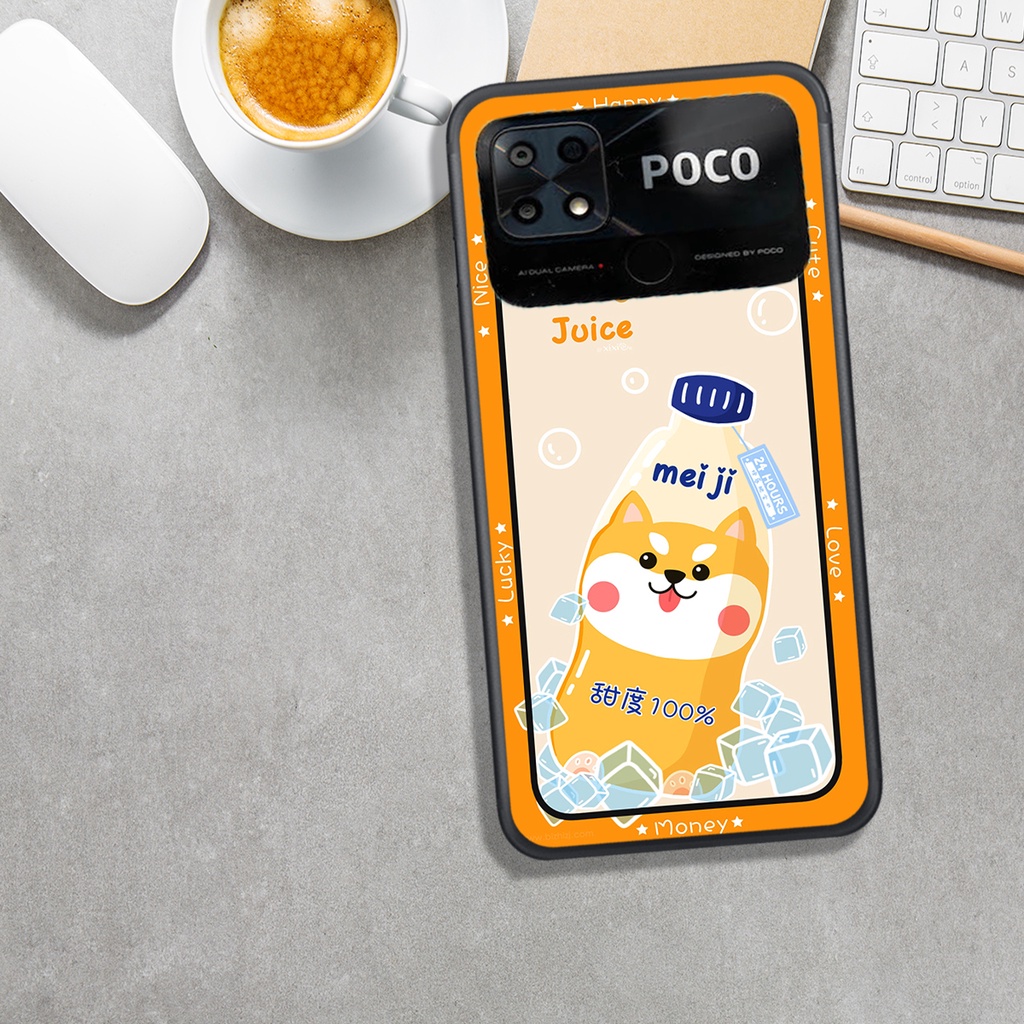 ỐP LƯNG XIAOMI POCO C40, IN HÌNH GẤU&amp;THỎ MÀU SẮC BẮT MẮT.