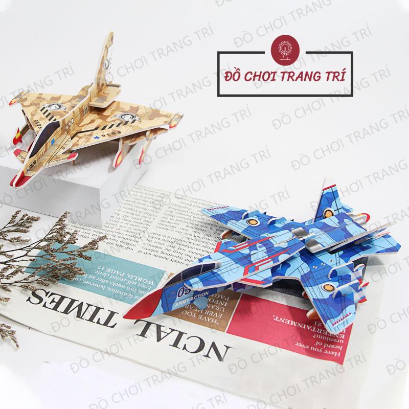 Mô hình 3D giấy tự lắp ráp - Mô hình MÁY BAY QUÂN SỰ