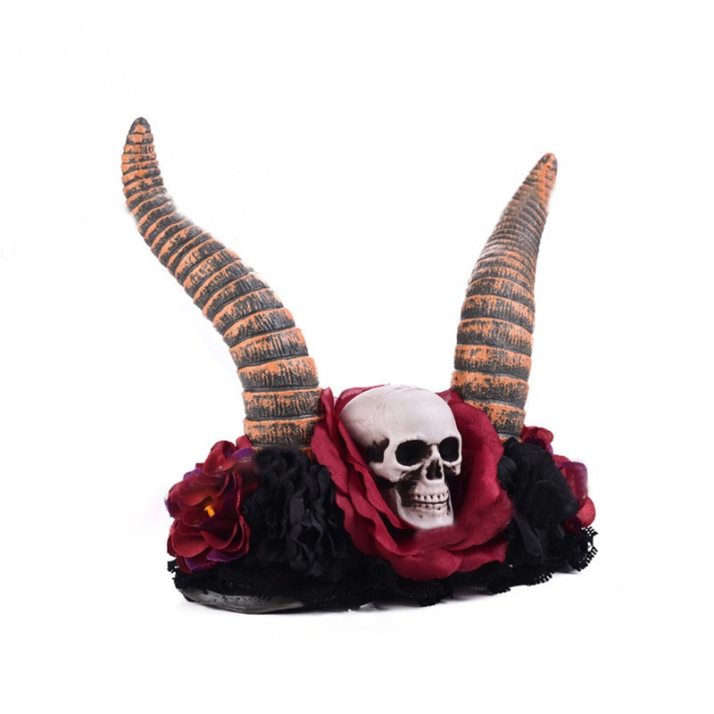 Cài Tóc Hình Sừng Quỷ Và Vương Miện Hóa Trang Halloween