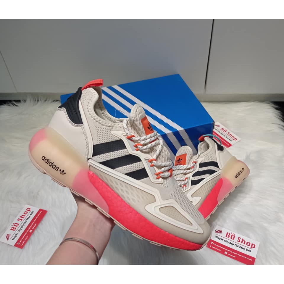 GIÀY THỂ THAO NAM NỮ ADIDAS ZX 2K BOOST CREAM BLACK ORANGE