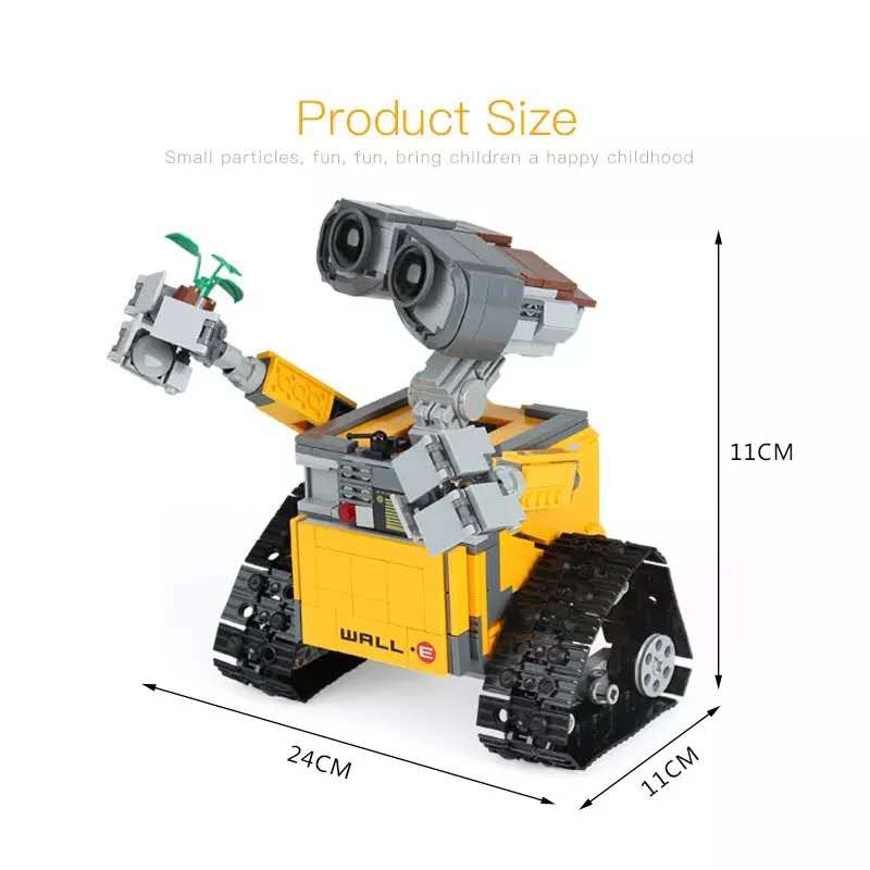 Đồ chơi Lắp ghép Mô hình Idea Robot WALL E 16003 7313 Robot Biết Yêu WALL E Quà cho các bé trai
