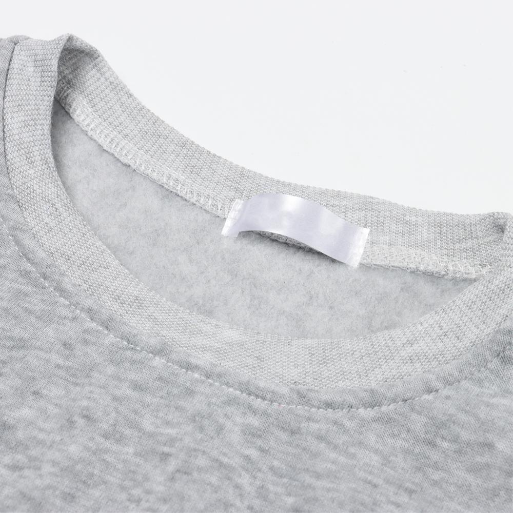 Áo Nỉ Nữ Dài Tay Cổ Tròn Màu Trơn Thời Trang