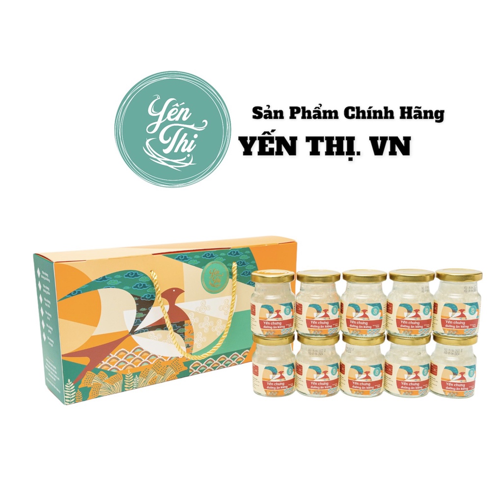 Yến Thị- Yến Chưng Đường Ăn Kiêng- Hũ Chưng Sẵn- 30% Yến- Hũ 70ml- Qùa Tặng