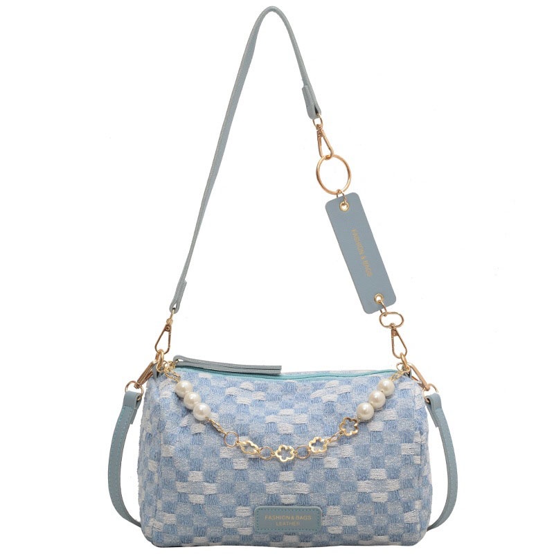 Túi đeo chéo IELGY cỡ nhỏ họa tiết sọc caro thời trang dễ phối đồ dành cho nữ