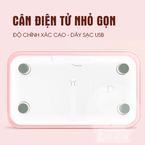 (Hàng có sẵn)Cân sức khỏe - Cân điện tử có thể sạc được (Ko cần mua pin)