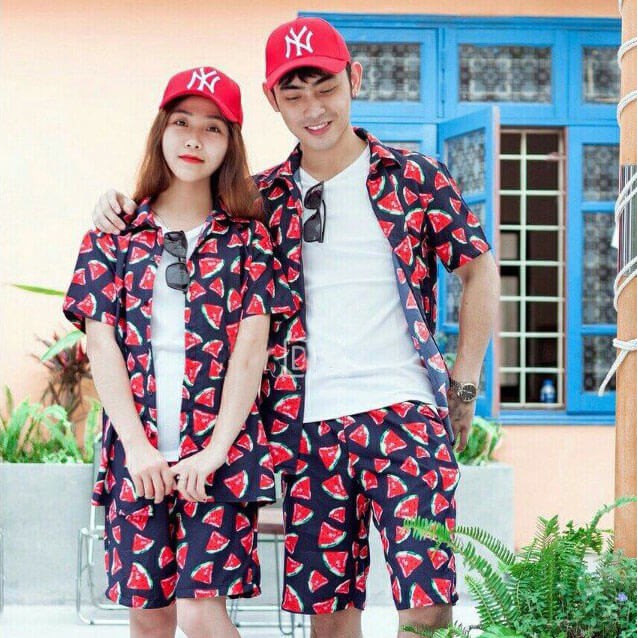 Áo pizama hoa quả nữ - Áo Đi Biển  - Áo hoa quả trẻ em và người lớn | BigBuy360 - bigbuy360.vn