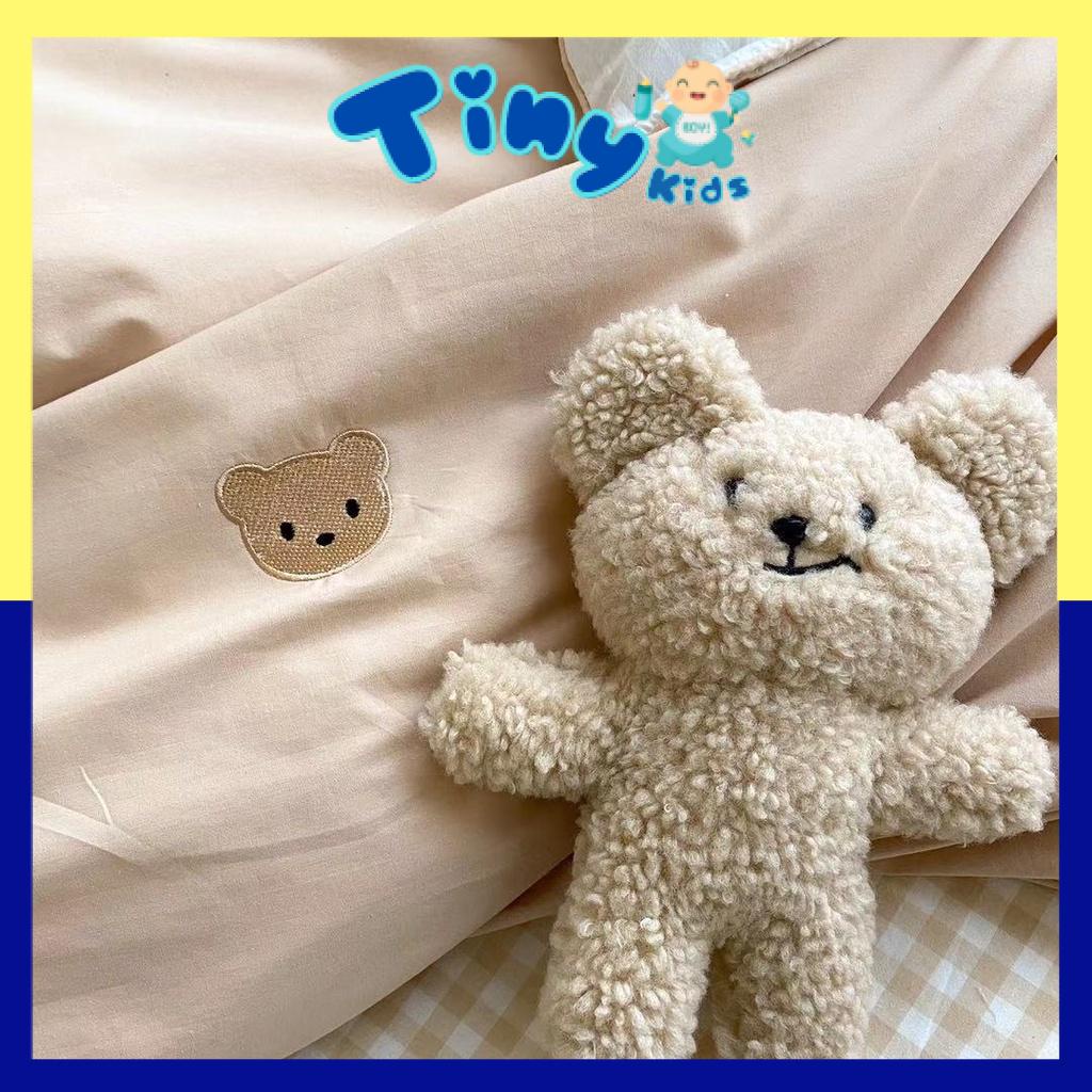 Bộ Chăn Ga Gấu BEAR CAO CẤP Cotton Hữu Cơ 100% - Tiny Kids