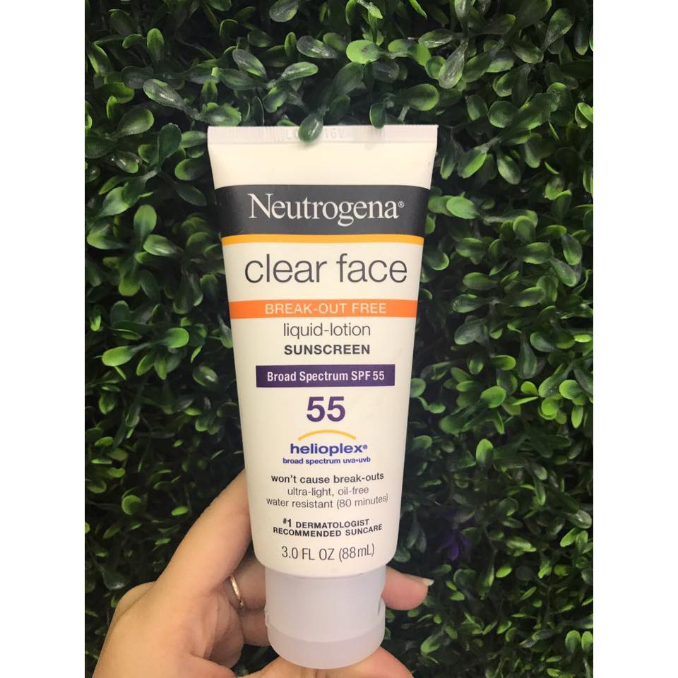 KEM CHỐNG NẮNG NEUTROGENA CLEAR FACE SPF 55 88ml