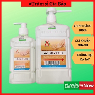 Nước rửa diệt khuẩn Asirub 1000ml, chai xịt kháng khuẩn khử trùng phòng chống dịch , lọ dung dịch sát khuẩn y tế