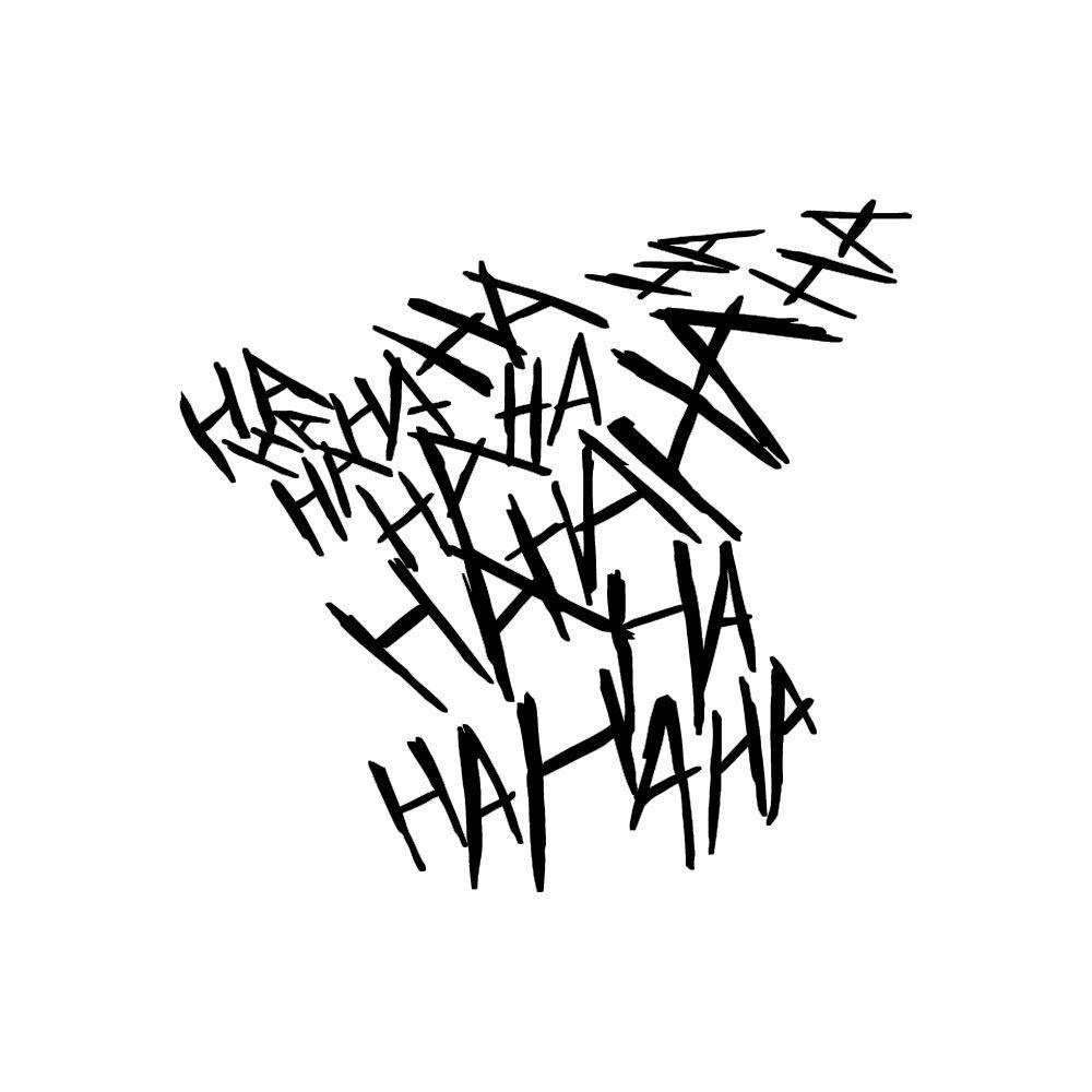 Sticker Dán Trang Trí Xe Hơi / Xe Máy / Cửa Sổ Họa Tiết Joker Hahaha REBUY1