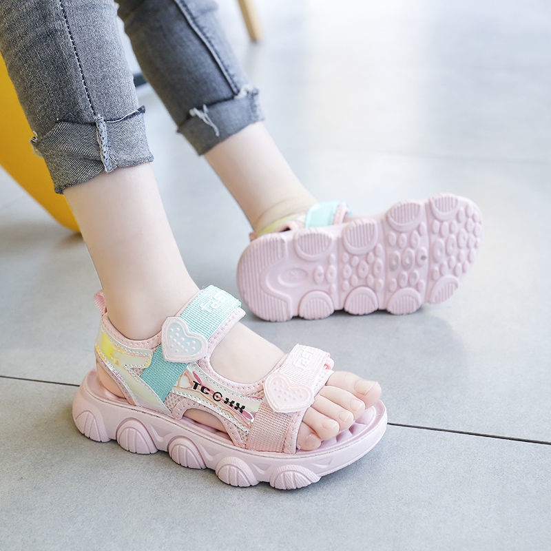 Xăng đan Hở Ngón Đính Đá Phong Cách Hàn Quốc Thời Trang Mùa Hè 2022 Cho Bé Gái