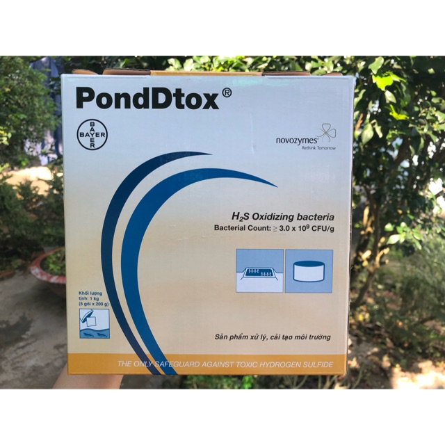 Men vi sinh xử lý nước Pondtox bayer - cá cảnh - gói 200g