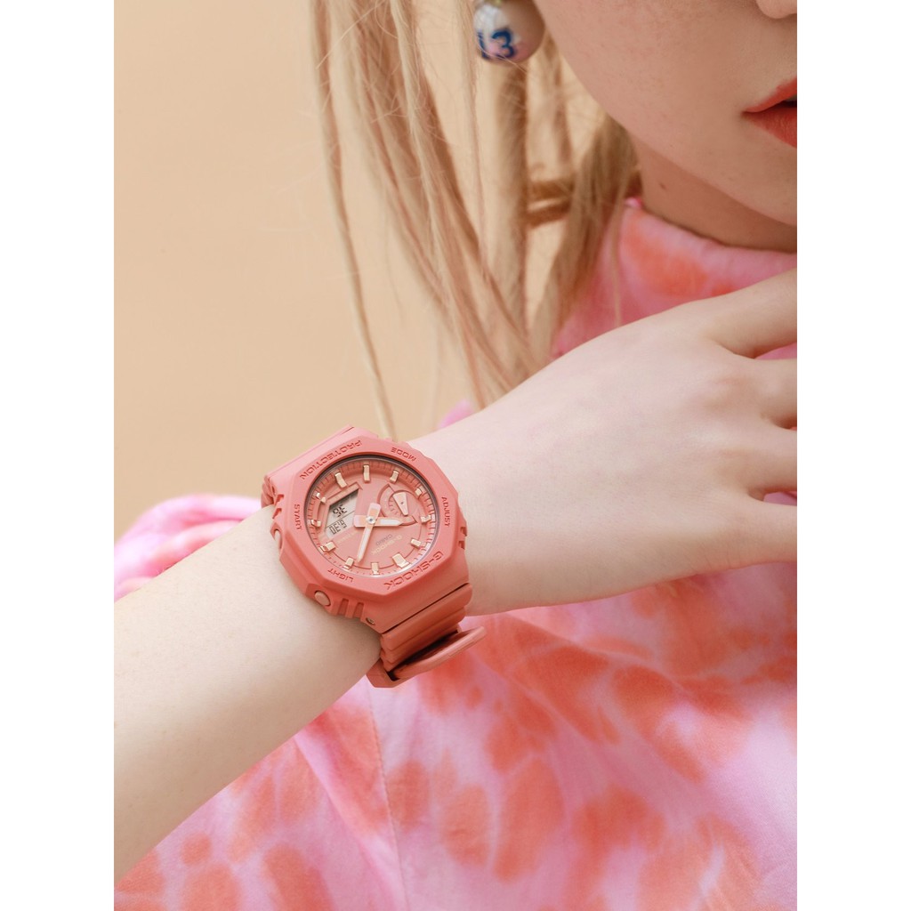 Đồng hồ casio nữ dây nhựa GSHOCK GMA-S2100-4A2DR chính hãng