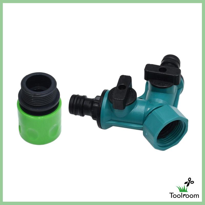 Bộ 2 Đầu Nối Vòi Nước Tưới Vườn Bằng Nhựa Tiện Dụng